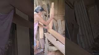 Grandpas diy door frame in the Philippines 🇵🇭diydoorframes philippines [upl. by Sharpe]