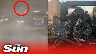 New video shows the moment Iran military shoot down Ukrainian passenger plane killing 176 people [upl. by Noam21]