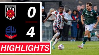 HIGHLIGHTS  Chorley 04 Bolton Wanderers [upl. by Aneertak472]