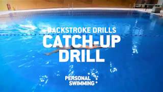 Catchup drill  Personal Swimming Backstroke drills [upl. by Nanji]