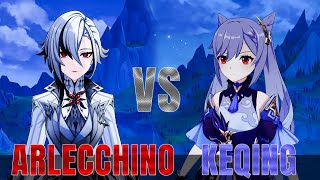 KEQING VS ARLECCHINO  Genshin Impact [upl. by Paik]