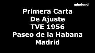 1956 Primera Carta de Ajuste de TVE Televisión Española Paseo de la Habana Madrid España [upl. by Thin]