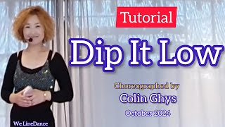 Tutorial  Dip It Low linedance [upl. by Dorweiler]