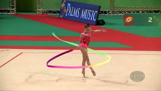 NIKOLOVA Stiliana BUL  2022 Rhythmic Worlds Sofia BUL  Qualifications Ribbon [upl. by Stirling]