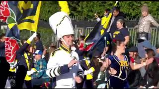 Michigan Marching Band Rose Bowl Parade 2024 [upl. by Nelyag312]