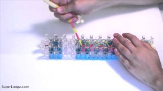 Rainbow Loom Basic Bracelet Tutorial [upl. by Ahsikel]