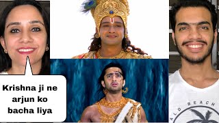 Mahabharat  ep 68 part 1  Lord Krishna saves arjun  Pakistani Reaction [upl. by Tonry]