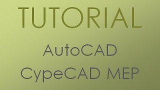 TUTORIAL PRÁCTICO EN AUTOCAD Y CYPECAD MEP [upl. by Dusty826]