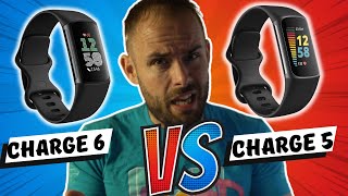 Fitbit Charge 6 vs Charge 5  Fitness Tech Review [upl. by Cartwell]