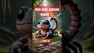 Cute Baby Animals Hybrid Frog  Scorpion 😍😍😍 animals shorts monster hybrid babyanimals viral [upl. by Nered]