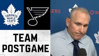 Maple Leafs Media Availability  Postgame vs St Louis Blues  November 2 2024 [upl. by Olympia]