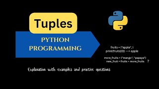 Tuple In Python  What are Tuples in Python Beginners Tutorial  Python for Beginners [upl. by Abehs]