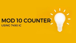 Mod 10 counter using 7490 IC Sequential and non sequential circuits [upl. by Devondra]