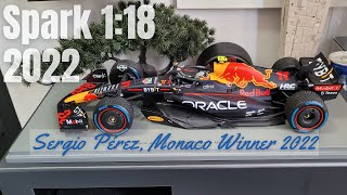 Spark 118 Monaco GP Winner 2022 Sergio Pérez Red Bull [upl. by Niletac]