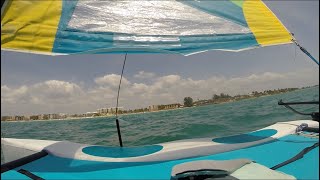 1 Vacation Destination  Siesta Key Sarasota FL  Hobie Cat Sailboat Cruise ⛵️🏝️ siestakey beach [upl. by Aihsena]