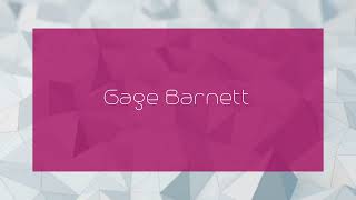 Gage Barnett  appearance [upl. by Lathe]