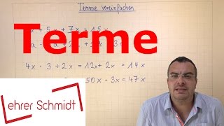 Terme berechnen  Terme und Gleichungen  Mathematik  Lehrerschmidt [upl. by Ashby]