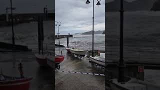 Temporal en Tazones Asturias  El Fielato y El Nora [upl. by Higinbotham106]