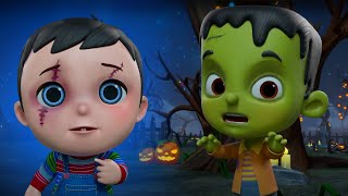 Peek a Boo Halloween Song for Kids  More Cartoon Video [upl. by Sidra]