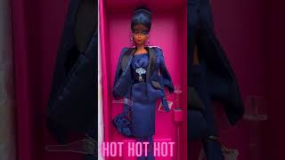 Barbie Doll 65th Anniversary Silkstone Sapphire Fashion Model Hot Hot Hot [upl. by Milzie]