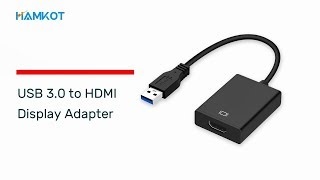 USB 30 to HDMI Display Video Adapter for MultiMonitors Connect Laptop to Monitor Using USB [upl. by Eetak290]