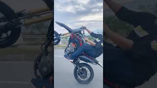 CRF 150 Wheelie amp Stopy 🔥 crf150rb crf wheelie viralvideo viralshorts viralreels circle [upl. by Yrek]