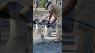 Laundromat dryer vents cleaning dryervent satisfying dryerventcleaner dryerventcleaningnearme [upl. by Rockwood13]