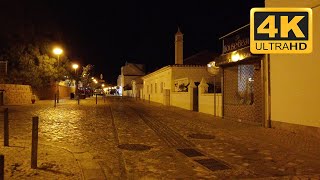 Night walk in Praia da Luz Portugal  4K HDR [upl. by Kcirdef]