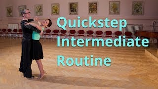 Quickstep Intermediate Dance Routine and Figures [upl. by Iidnarb]