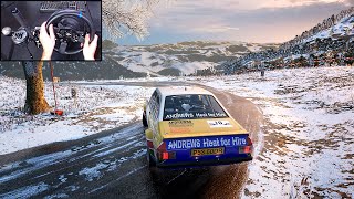 Ford Escort MK2  EA Sports WRC  Steering Wheel Gameplay [upl. by Patsis]