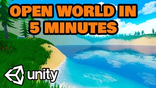 Build a beautiful 3D open world in 5 minutes  Water Lakes Environment  Pt 2 [upl. by Vite148]