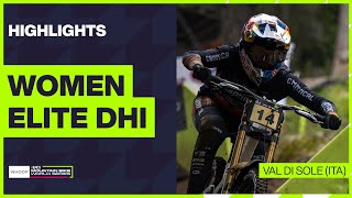 Val di Sole  Women Elite DHI Highlights  2024 WHOOP UCI Mountain Bike World Cup [upl. by Anelrahs]