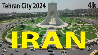 Tehran City 2024  Iran 4K By Drone [upl. by Dyraj]