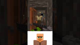 zombie apocalypse  Minecraft Villager Oi Oi Oi meme minecraft shorts [upl. by Gerrald]