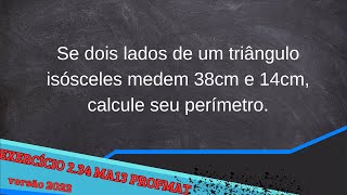 MA13 Cap2 exercício 234 versão 2022 mestrado profmat [upl. by Merras]