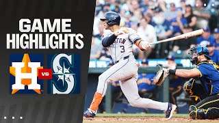 Astros vs Mariners Game Highlights 71924  MLB Highlights [upl. by Pris504]