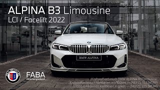 ALPINA B3 LCI  Limousine Facelift 2022 [upl. by Aelrac]