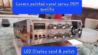 ELECTROPHONE CB550 RESTORATION  PREP amp PAINT VYNAL SPRAY  LED DISPLAY SAND  Part 2 of 2 [upl. by Adnoval]