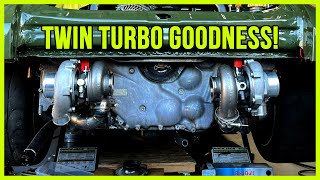 Finishing The Headers For My Twin Turbo Subaru EZ30R Porsche Swap [upl. by Herculie]