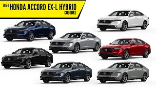 2024 Honda Accord EXL Hybrid – All Color Options – Images  AUTOBICS [upl. by Airol]