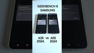 samsung a55 vs a35 benchmark speed test 2024 [upl. by Arraic]