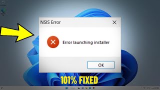 NSIS Error  error launching installer in Windows 11 1087  How To Fix nsis launching installer ✅ [upl. by Neirol]