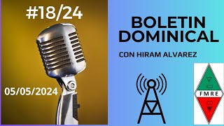 1824 Boletín Dominical XE1AQY Federación Mexicana de Radio Experimentadores [upl. by Imeaj]