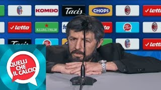 La sfuriata del mister Gattuso  Quelli che il calcio 05052019 [upl. by Nwahs]