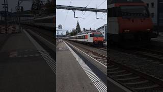 Einfahrt IC der SBB CFF FFS ic sbb cff ffs trainspotting shorts yt [upl. by Attolrahc]