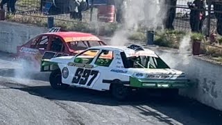 Saloon Stock Cars Nutts Corner 15924 [upl. by Eitteb]