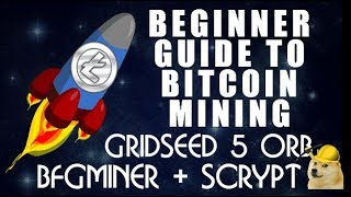 Mining Scrypt Alt Coins using the Gridseed 5 ORB ASIC and BFGMINER [upl. by Niatsirk]