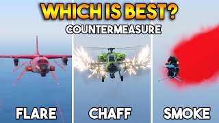 GTA 5 ONLINE  FLARE VS CHAFF VS SMOKE WHICH IS BEST COUNTERMEASURE [upl. by Gunner887]