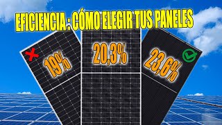 Eficiencia solar 2024 Guía para elegir paneles solares [upl. by Weissmann129]