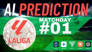 LALIGA Prediction 🔮  Matchday 01  Spain Laliga Football  AI Simulation Results and Forecast ⚽ [upl. by Haet]